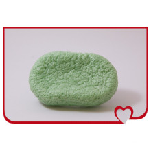 Esponja de limpeza de atacado chá verde 2014nova esponja de konjac 100% natural Puff para lavagem facial esponja de limpeza